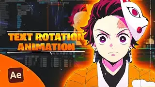 TEXT ROTATION ANIMATION - After effects「TUTORIAL」