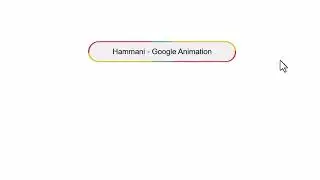 Google Border Animation With HTML and CSS