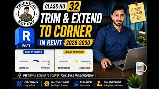 TRIM/EXTEND to Corner in Revit || Trim in Revit || Extend in Revit || Revit in Urdu Hindi ||Class#32
