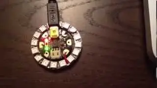 Adafruit GEMMA + NeoPixel LED ring: initial demos