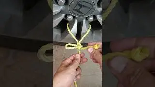 el nudo mas rápido y fácil del mundo ☝️#nudos #tios #ideas #diy