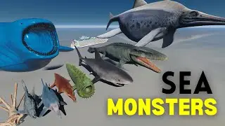 Sea Monsters SIZE Comparison (Fictional) 2024 || Kraken vs El Gran Maja