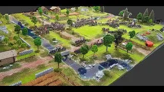 Pedion Battle Scenes: North vs. South on 8x6 Pedion Wargame Terrain