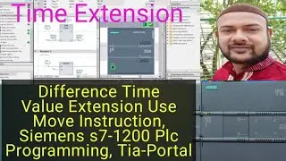 Difference Time Value Extension Use Move Instruction, Siemens s7-1200 Plc Programming, Tia-Portal