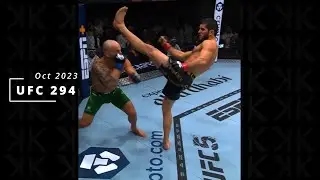 Islam Makhachev KO’s Alexander Volkanovski | UFC 294