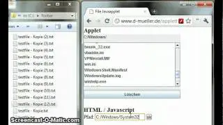 Java File Applet