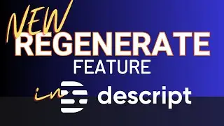 Perfect Audio Cuts in Descript with New Regenerate Feature