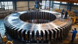 How To Recycle Cars In Steel Mill & Produce Giant Gears. Heavy Forging Machine In Working