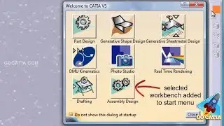 CATIA SETTINGS for Start Menu