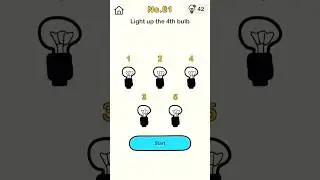 brain out game level 81 light up the 4th bulb 