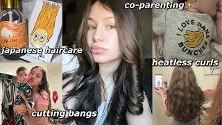 a REAL weekend in my life: going out, new haircare, cutting my bangs, & co-parenting