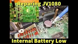 How to Repair Roland JV1080 Low Battery Warning Problem