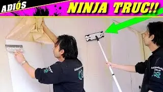 REMOVING WALLPAPER ~ Removing wallpaper without a steamer (NINJA TRUC !!)