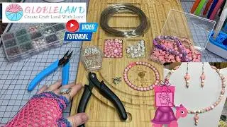 Globleland.com Turtle Jewelry Tutorial: How to Make a Memory Wire Necklace & Wrapped Earrings