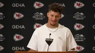 Patrick Mahomes did his best to keep track of Royals game