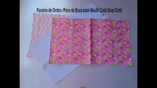 Paninho de ombro/ Pano de boca Bebé Mouth Cloth Burp Cloth