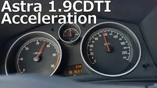 Astra H 1.9CDTI Acceleration