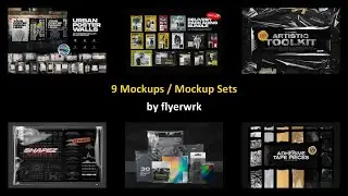 9 Mockups / Mockup Sets by flyerwrk