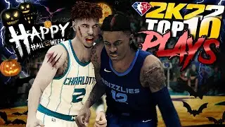 INCREDIBLY RARE PLAYS - NBA 2K22 TOP 10 PLAYS #6 - Halloween Special Putbacks & BOUNCE LOBS  @NBA 2K