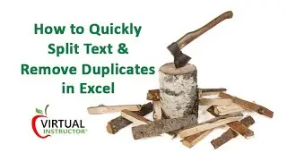 How to Quickly Split Text and Remove Duplicates in Excel