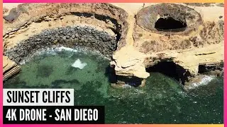 Sunset Cliffs - San Diego - 4K Mavic Drone Footage - SD Hidden Sea Cave - The Amateur YouTuber