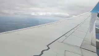 Прокалываем облака - вид с самолёта. Оригинальный звук