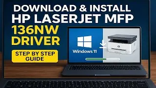 How To Download & Installation Hp Laserjet mfp 136nw Driver | HP 136nw WI-FI & USB Installation