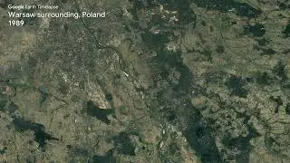 Warsaw surrounding, Poland - Earth Timelapse