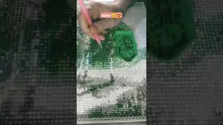 diamond painting,asmr, process