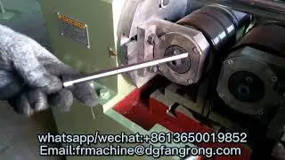 Metal two axis bar thread rolling machine