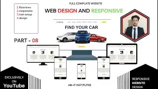How To create car project | responsive | Review | html , css , js | p -8
