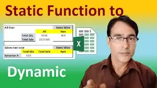 Excel simple formula to Dynamic | Convert Any static function to Dynamic in excel