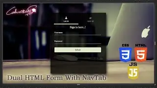 தமிழ் : Dual Transparent Form with floating Label - Pure CSS Label Slide Up on Focus - No jQuery