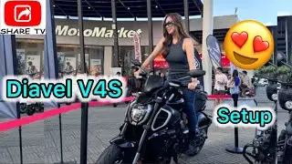 How To Install Aella Sliders, Radiator Guard & TWM Quick Release Fuel Cap On A Ducati Diavel V4S ​⁠