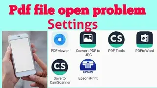 mobile PDF file open problem, other apps open pdf file