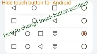 Android: change touch button position