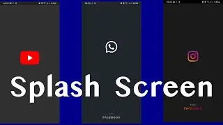 Splash Screen | How to create Splash Screen / Welcome Screen | Android App Development 2021