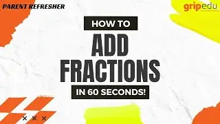 How to Add Fractions - IN 60 SECONDS!