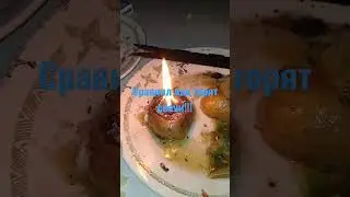 Самодельная свеча против магазинной!Сравнение!!!