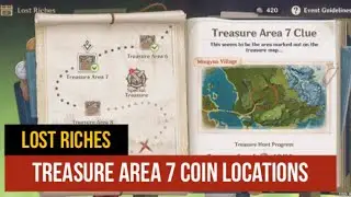 All Coin Locations, Treasure Area 7 [Mingyun Village]- Lost Riches Event Quest | Genshin Impact