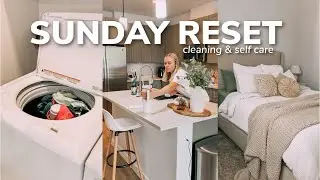 SUNDAY RESET: cleaning my apartment, laundry, bodycare, skincare, +more!