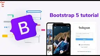 Designing Instagram Login page using Bootstrap 5 - season 2