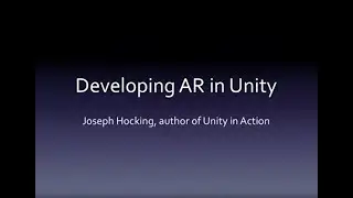 Developing AR in Unity