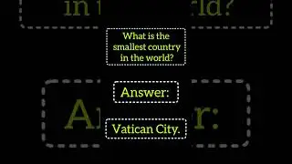 What is the smallest country in the world? 