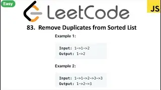 LeetCode 83 Remove Duplicates from Sorted List in javascript