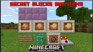 Minecraft Bedrock - More Secret Blocks & Items (Mobile/Xbox/PS4/Windows 10/Switch)