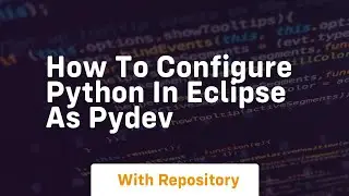 How to configure python in eclipse as pydev