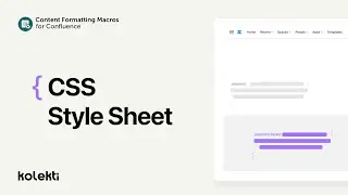 CSS Style Sheet Macro for Confluence Data Centre/Server | Content Formatting Macros for Confluence