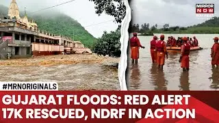 Gujarat Floods | Heavy Rainfall Causes Widespread Waterlogging in Gujarat | IMD Issues Red Alert