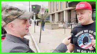 Q-Anon Trump Supporter SHOCKS Interviewer Into Silence  | The Kyle Kulinski Show